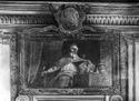Affresco con Stefano Selisevic vescovo croato di Zagabria: collegio artistico Venturoli, sopra la porta del refettorio: Bologna