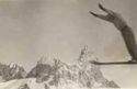 Pio Marsilli in salto acrobatico sugli sci: Passo Rolle: 1937