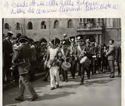Banda di ottoni della balla bolognese in piazza Maggiore: festa delle matricole: Bologna: 1960