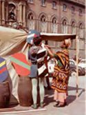 Festa degli studenti su via Rizzoli: Bologna: 1969