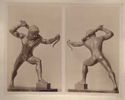 Bronze antique: Hercule combattant, copie de l'Hercule d'Onatas: collection Opperman: bibliothèque nationale