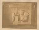 Rilievo proveniente dal tempio di Asclepio con il dio seduto e Igea in piedi vicino a lui mentre ricevono frutta e dolci: museo dell'Acropoli: Atene