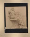 Rilievo con Asclepio seduto sul trono in marmo pentelico: museo archeologico nazionale: Atene