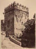 Granada: la torre de los Picos, desde el camino interior, (Alhambra)