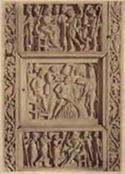 Ravenna: cattedrale: storia di Giuseppe, bassorilievo in avorio alla sedia pastorale di S. Massimiano (6. secolo)