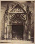 Ravenna: basilica di S. Giovanni Evangelista, particolare del portale gotico