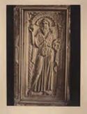 Cattedra di Massimiano, particolare con S. Giovanni Battista: museo arcivescovile: Ravenna