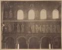 Mosaico raffigurante nella fascia mediana della parete destra Gesù in trono fra quattro angeli: chiesa di S. Apollinare Nuovo, navata mediana: Ravenna