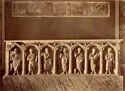 Fronte di un sarcofago con Cristo tra gli apostoli: museo Pio Cristiano: Roma