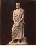 Roma: museo Vaticano: Demostene celebre oratore greco (scultura antica)