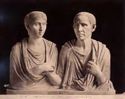 Roma: museo Vaticano: Catone e Porzia (scultura antica)