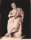 Roma: galleria della villa Borghese: Anacreonte (scultura antica)