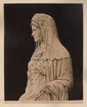 Busto di una vestale al Foro Romano: Roma
