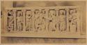 Sarcofago del 3. o 4. secolo, esiste nel museo Lateranense, sacrificio di Abramo, Cristo assiso colla figura del mondo sotto i piedi, Pilato condanna Cristo