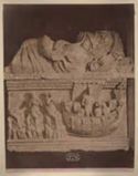Volterra: museo nazionale: urna cineraria romano-etrusca, rappresentante Ulisse e le sirene