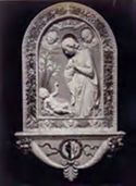[Madonna in adorazione: terracotta invetriata: museo nazionale del Bargello: Firenze]