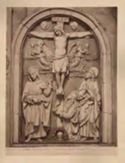 Fiesole: chiesa di s. Maria: il Crocifisso con la Vergine s. Giovanni e la Maddalena: (dei Della Robbia)