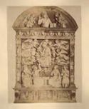 Madonna della Cintola: terracotta smaltata: parte centrale dell'altare: Pieve: Santa Fiora
