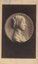 Medaglia di Giovanna Tornabuoni: recto: museo nazionale del Bargello: Firenze