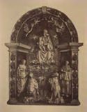 Monte S. Savino: chiesa di s. Chiara: Madonna col Bambino, 2 angeli e 4 santi