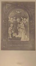[Madonna e s. Giovannino in adorazione: terracotta invetriata: museo nazionale del Bargello: Firenze]