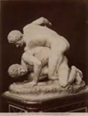 Firenze: r. galleria Uffizi: i lottatori: (scultura greca)