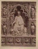 Pistoia: cattedrale: statua di s. Jacopo nel centro del dossale d'argento