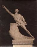 Niobide fuggente: statua del gruppo di Niobe e dei Niobidi: sala della Niobe: galleria degli Uffizi: Firenze