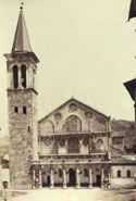 Spoleto: facciata del duomo e campanile