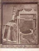 Assisi: chiesa superiore di s. Francesco: Innocenzo 3. vede in sogno s. Francesco che sostiene il Laterano