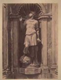 Venezia: campanile di s. Marco: Loggetta: nicchia con statua bronzea di Mercurio