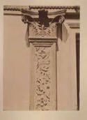 Venezia: chiesa di s. Maria dei Miracoli: portale: particolare del pilastro sinistro