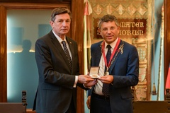 Sigillo d'Ateneo al presidente sloveno Borut Pahor