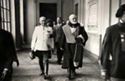 [Ludwig Siebert ed il rettore Alessandro Ghigi nel corridoio del palazzo universitario di Bologna: 22 maggio 1941]