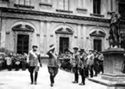 [Giuramento della milizia universitaria nel cortile d'Ercole: inaugurazione dell'anno accademico 1939-40: palazzo universitario di Bologna: 13 novembre 1939]