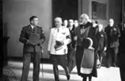 [Un membro della delegazione tedesca, Ludwig Siebert ed il rettore Alessandro Ghigi in una sala del rettorato: palazzo universitario di Bologna: 22 maggio 1941]