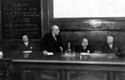 [Veduta sui relatori del XVI congresso nazionale di filosofia a Bologna: aula dell’istituto di fisiologia: 19, 20 marzo 1953]