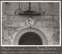[Medaglione ed epigrafi in onore di Luigi Galvani nella facciata della sua casa natale, via [delle] Casse n. 25, (ora via Roma), Bologna]