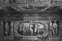 Samuele con i figli di Iesse, tra profeti ed erme: sala di Davide dopo il restauro: biblioteca universitaria: Bologna