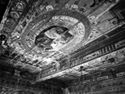 Soffitto, particolare di Samuele in cammino verso Isai: sala di Davide prima del restauro: biblioteca universitaria di Bologna