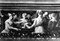 Il gioco dei tarocchi: sala dei concerti e delle fatiche di Ercole dopo il restauro: biblioteca universitaria di Bologna