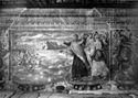 La traversata del Mar Rosso: sala di Mosé durante il restauro: biblioteca universitaria: Bologna