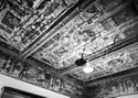 Particolare del soffitto: sala della creazione prima del restauro: biblioteca universitaria: Bologna