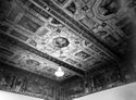 Particolare del soffitto: sala della creazione dopo il restauro: biblioteca universitaria: Bologna