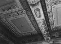 Decorazioni del soffitto ligneo, particolare: sala di Camilla dopo il restauro: biblioteca universitaria: Bologna