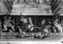 L' amazzone Camilla colpisce a morte Orsiloco e Bute fra amorini: sala di Camilla: biblioteca universitaria di Bologna