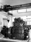 Motore diesel 75 HP accoppiato ad alternatore trifase di 63 KVA: laboratorio termo e idroelettrico: facoltà di ingegneria