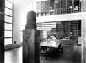 Biblioteca: sala di consultazione  e dei professori (busto del Duce, scult. Cleto Tomba): facoltà di ingegneria: Bologna