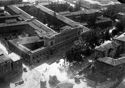 Bologna: veduta aerea del policlinico S. Orsola: corpo di fabbrica del vecchio ospedale e la porta S. Vitale