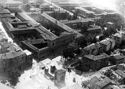 Bologna: veduta aerea del policlinico S. Orsola: corpo di fabbrica del vecchio ospedale ed ampliamento della via e sistemazione della piazza di porta S. Vitale